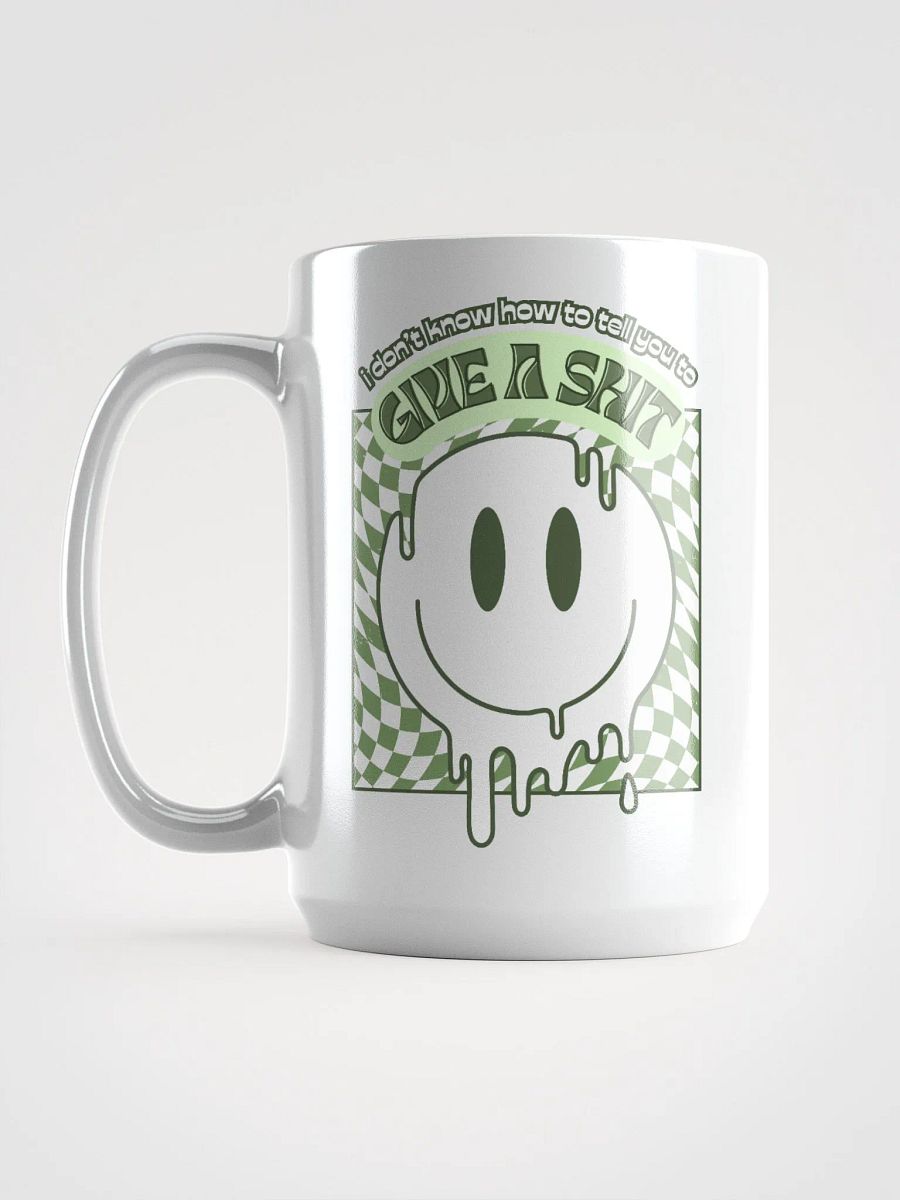 GIVE A SH*T white glossy mug product image (4)