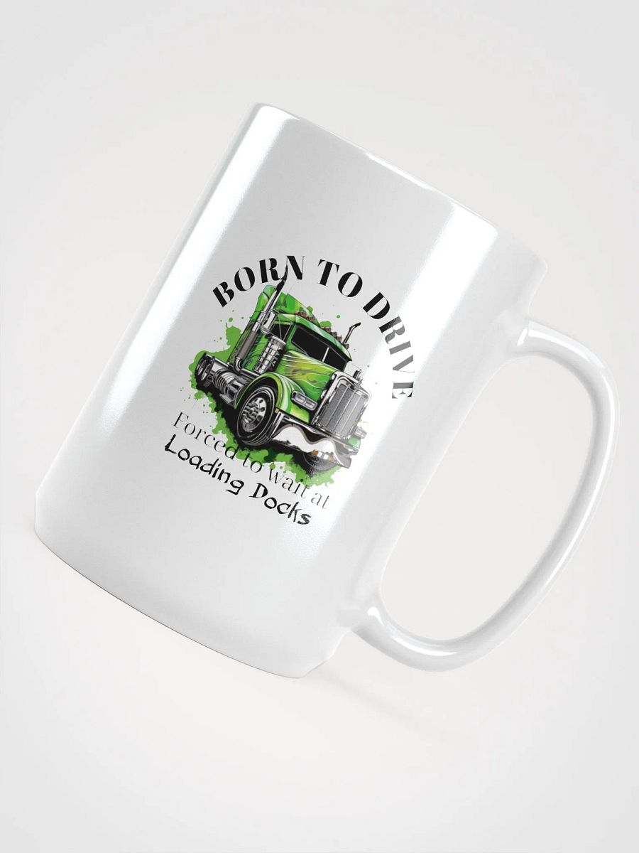 Artistic Green Truck White Glossy Mug product image (4)