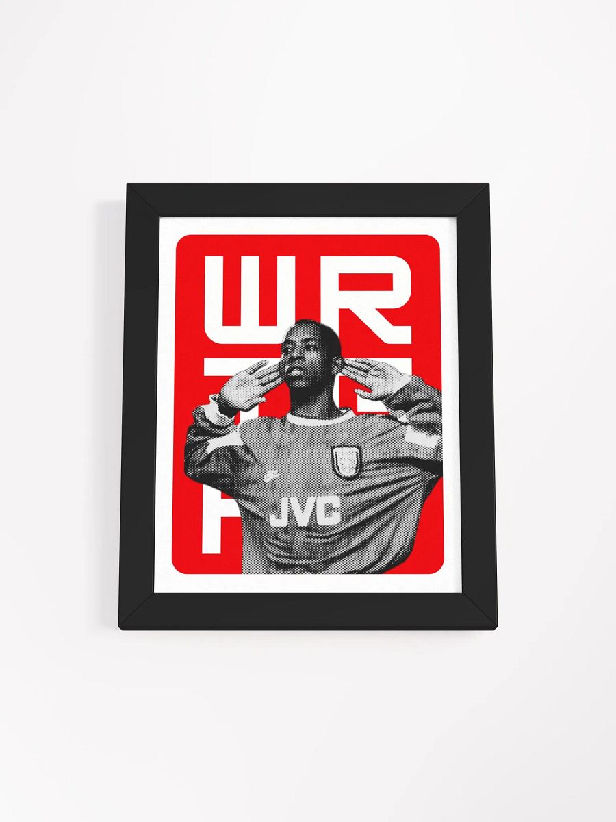 Ian Wright BW Arsenal Name Art Framed Print product image (3)