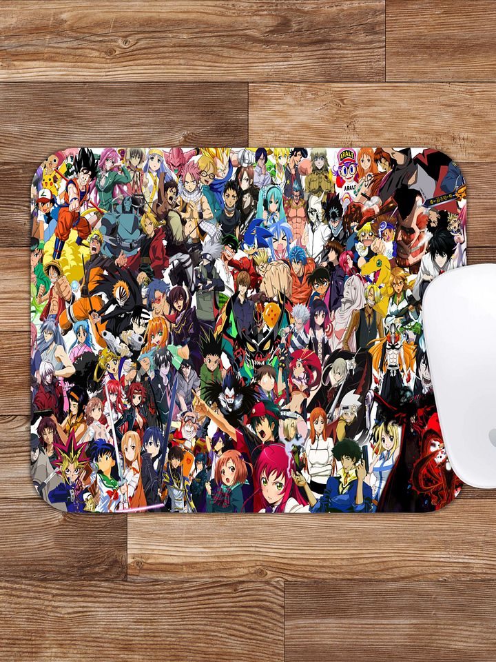 Anime Collage Mousepad – 9.45" x 7.9" Gaming & Office Mat product image (1)