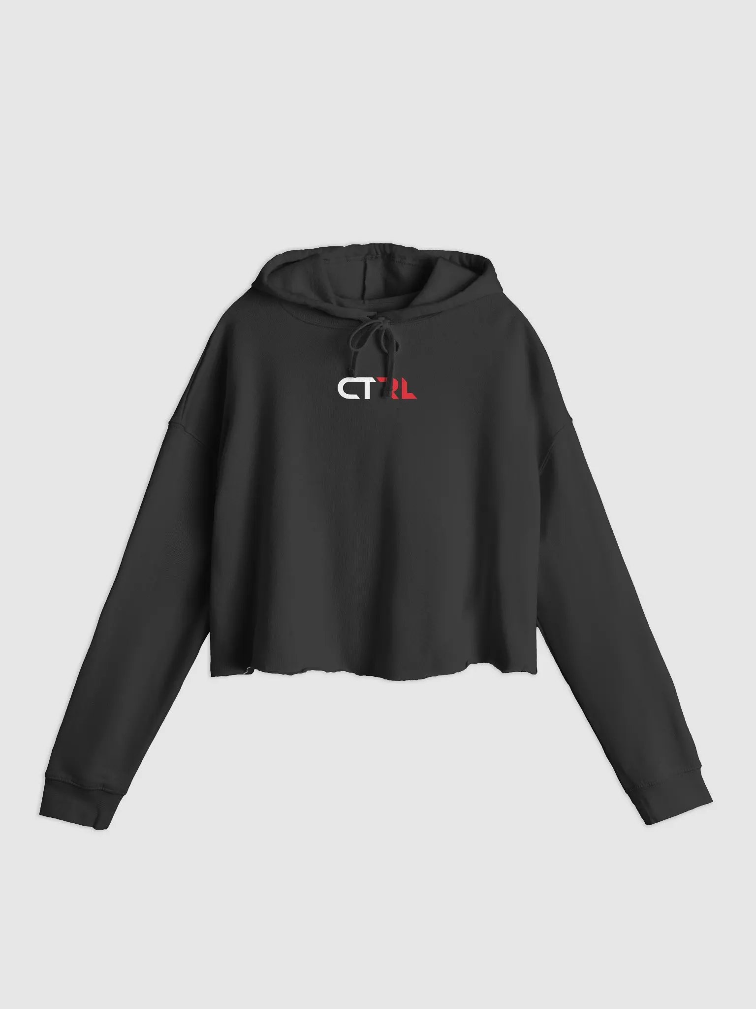 CTRL Women's Cropped Hoodie (white logo) product image (1)