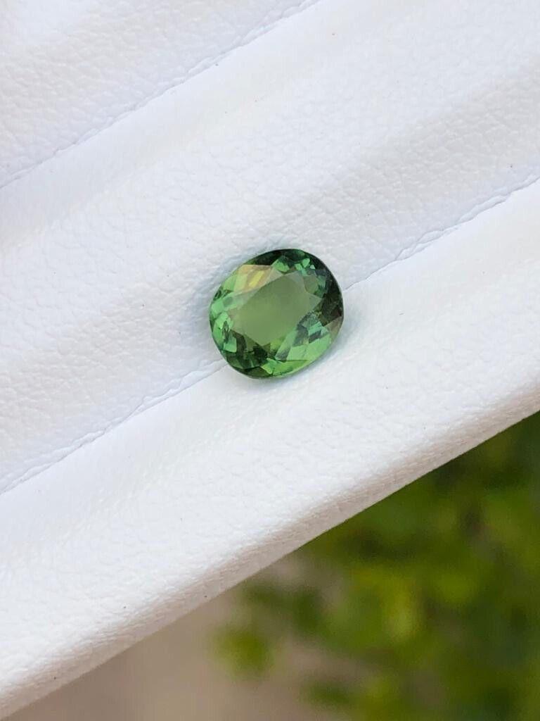 ROUND SHAPE TOURMALINE GEMSTONE FOR RING & JEWELRY CHROME COLOR, 0.85 CARAT product image (5)