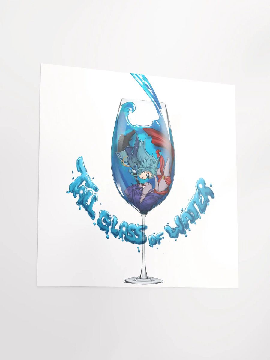 Tall Glass Of Water Chibi Poster product image (3)
