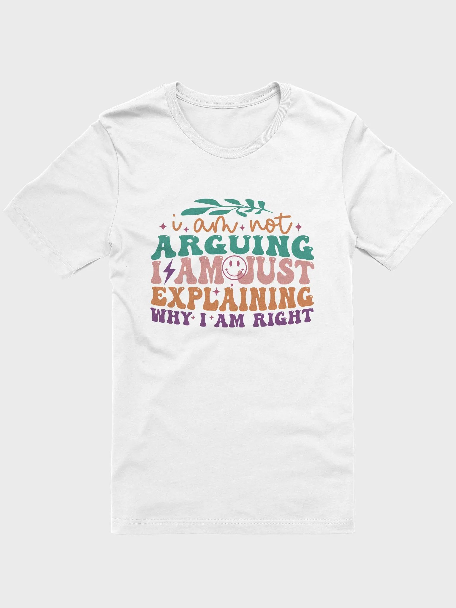 Sarcastic shirt for women, not arguing just explaining why i am right funny woman T-shirt product image (61)