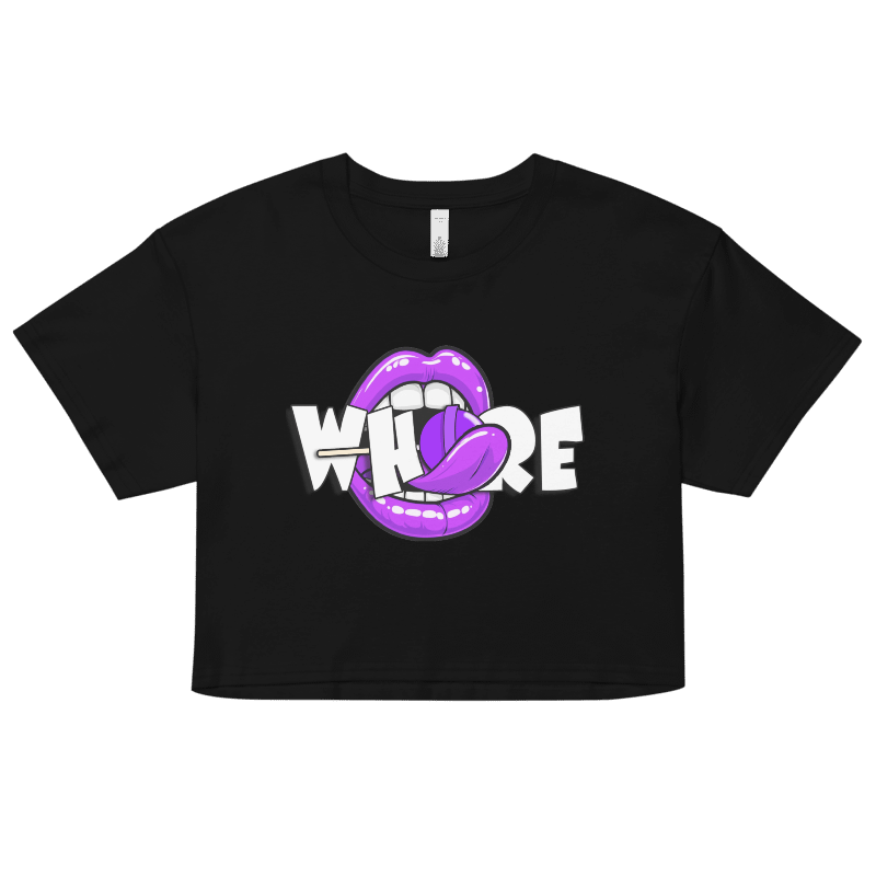 WHxRE PURPLE LIPS CROPTOP product image (1)