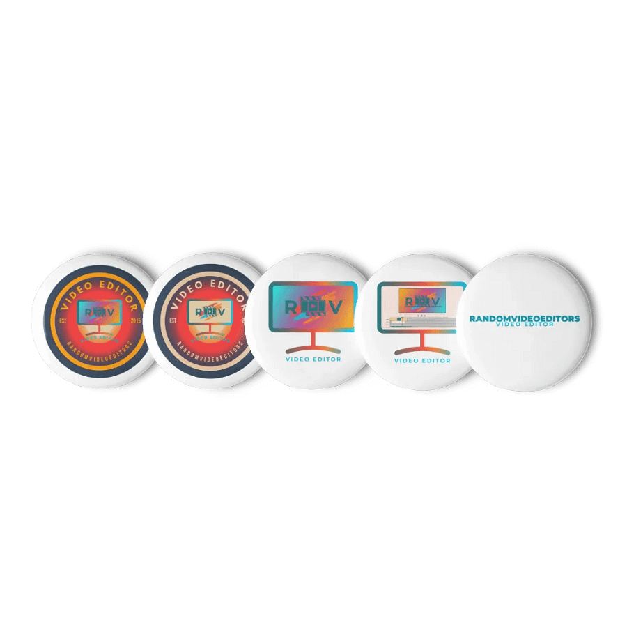 RandomVideoEditors Set of Pin Buttons V2 product image (1)