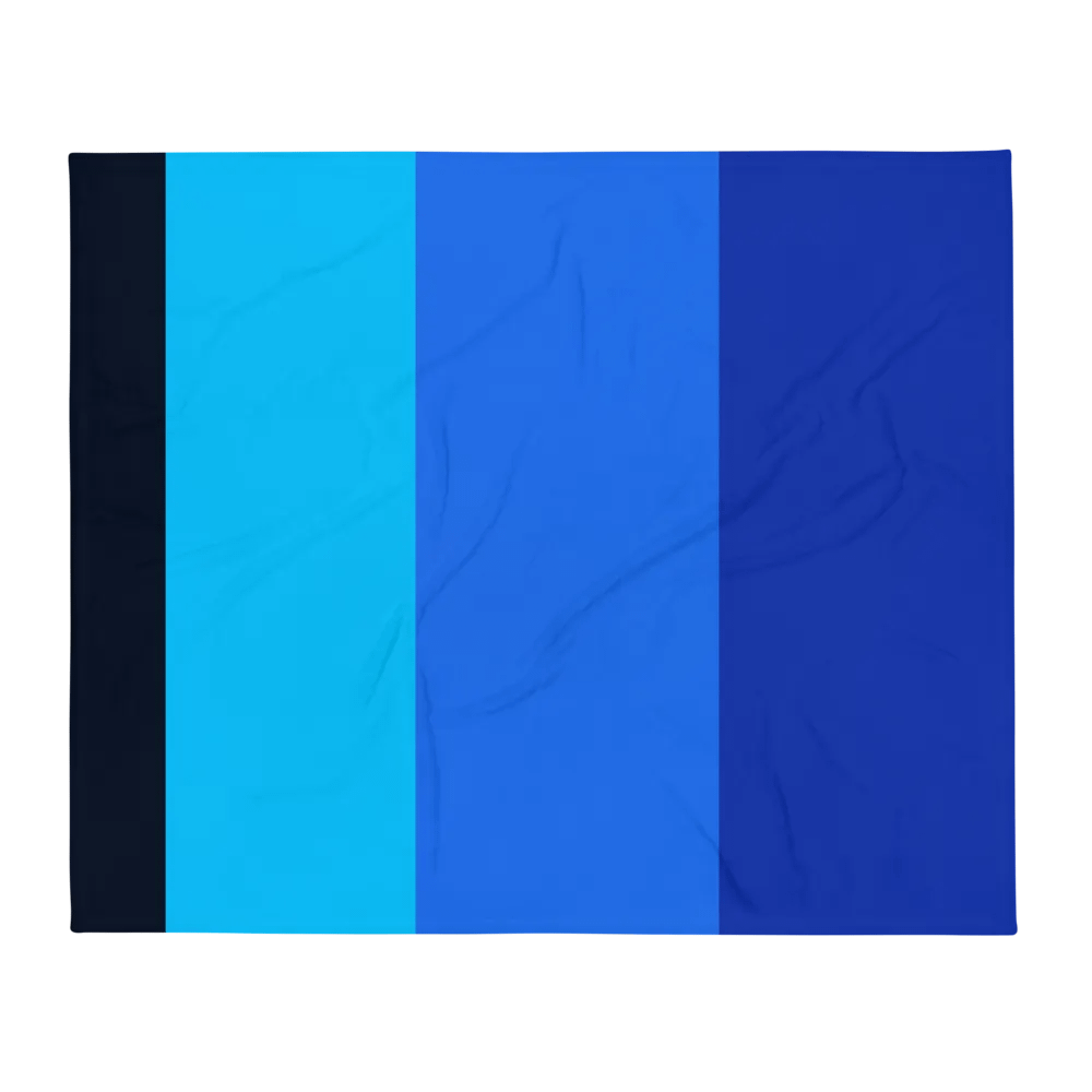 Blue Block Blanket - version 2 product image (1)