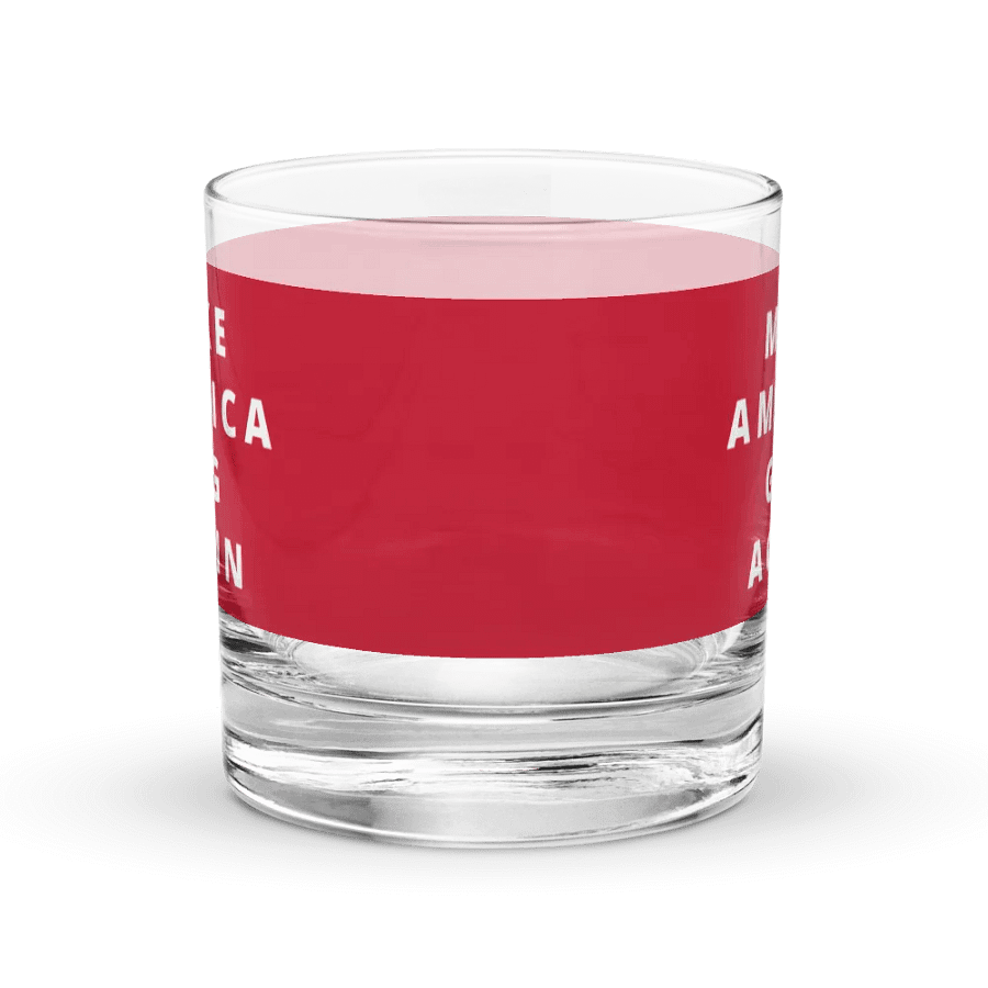 Make America Gag Again Red Chromatic Rocks Glass product image (4)