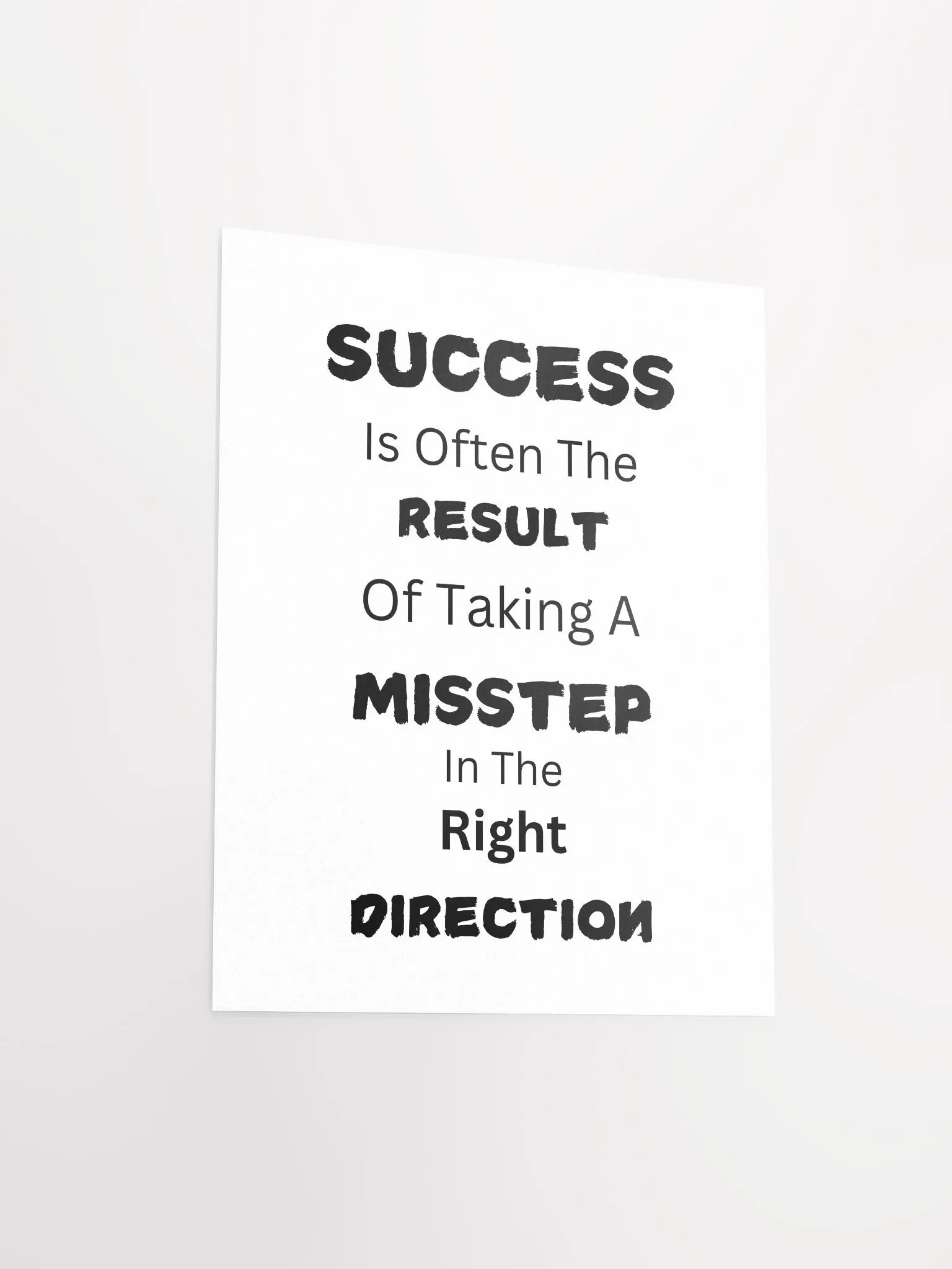 Success Misstep Motivational Poster product image (4)