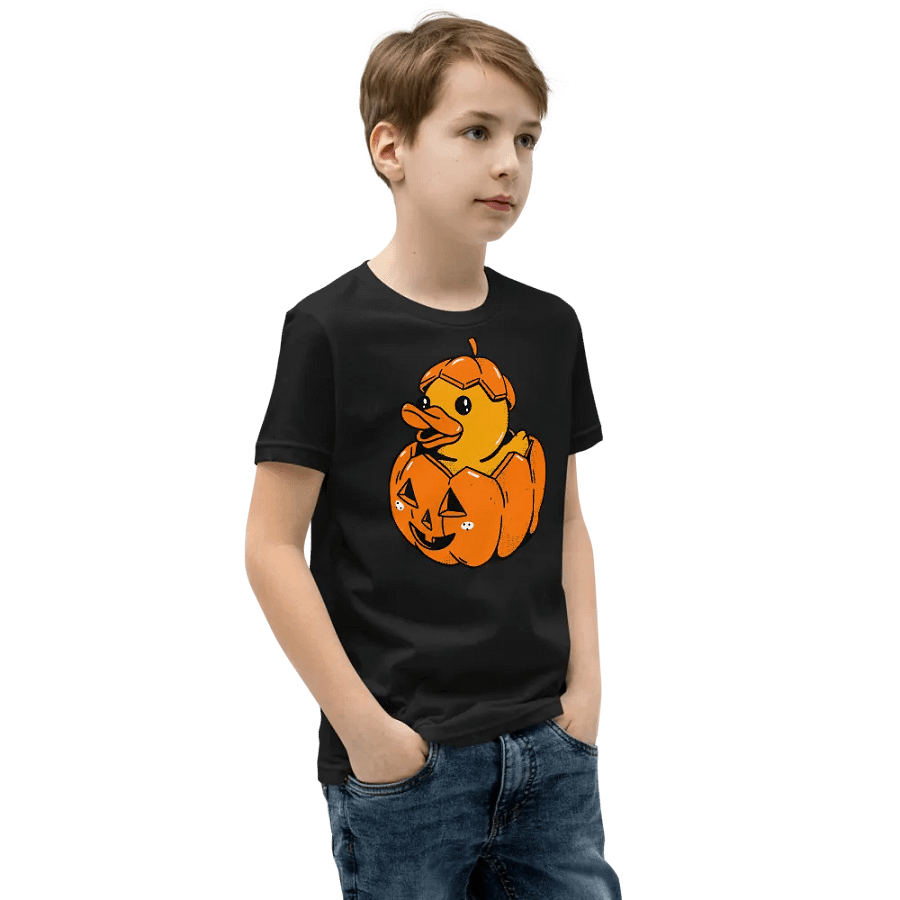 Rubber Duck Pumpkin Halloween T-Shirt For Kids product image (6)
