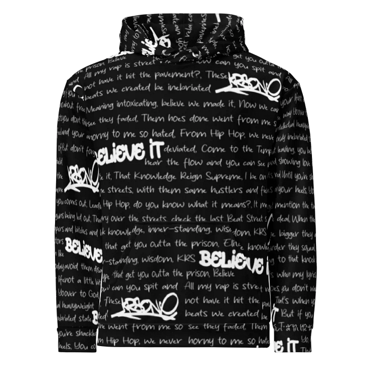 Believe It - KRS-One - BLACK - Unisex Hoodie product image (2)