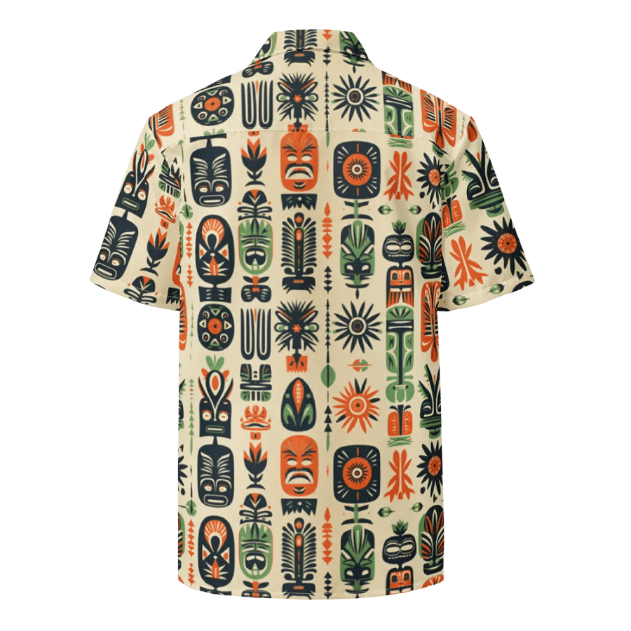 Retro Tiki Pattern Hawaiian Shirt product image (6)