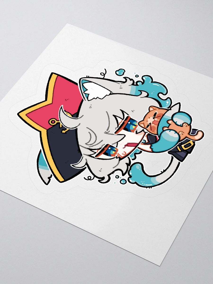 Captain Dandyfloss Kitty Sticker product image (7)