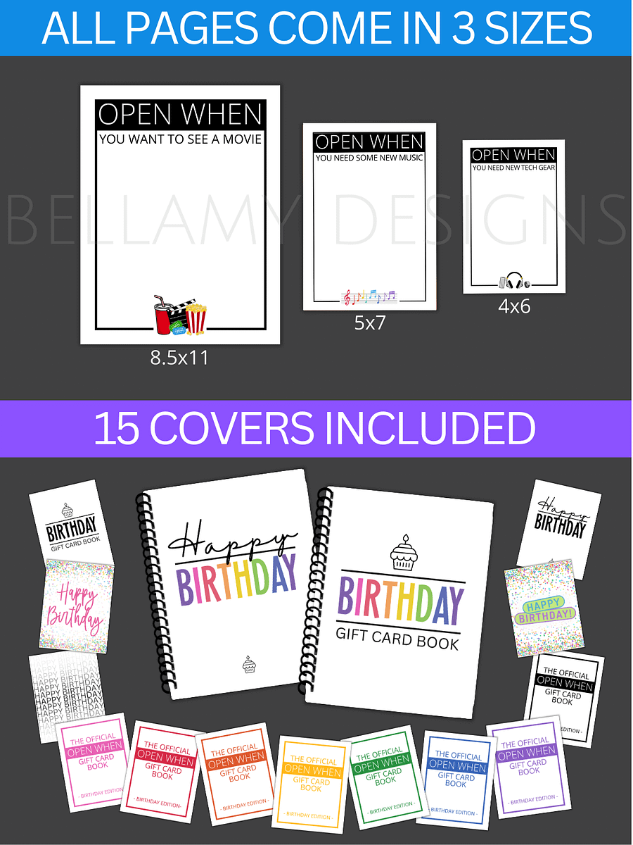 Birthday Gift Card Book product image (7)