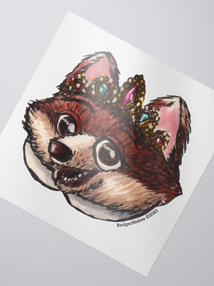Princess Fox Sticker product image (2)