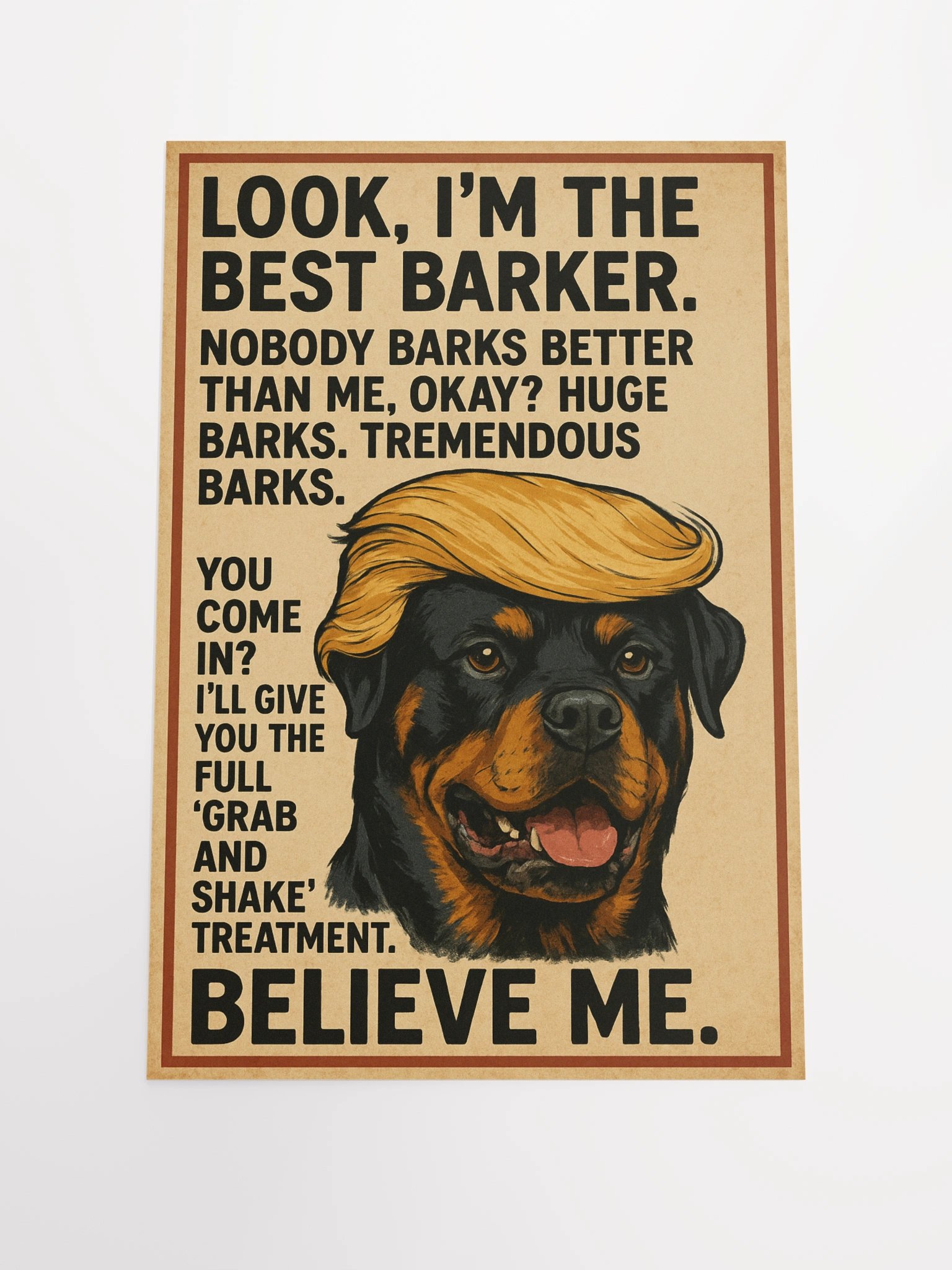 Best Barker Rottweiler Poster product image (2)