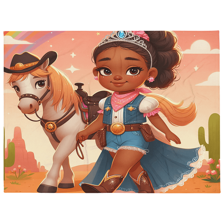 Cowgirl Throw Blanket product image (2)