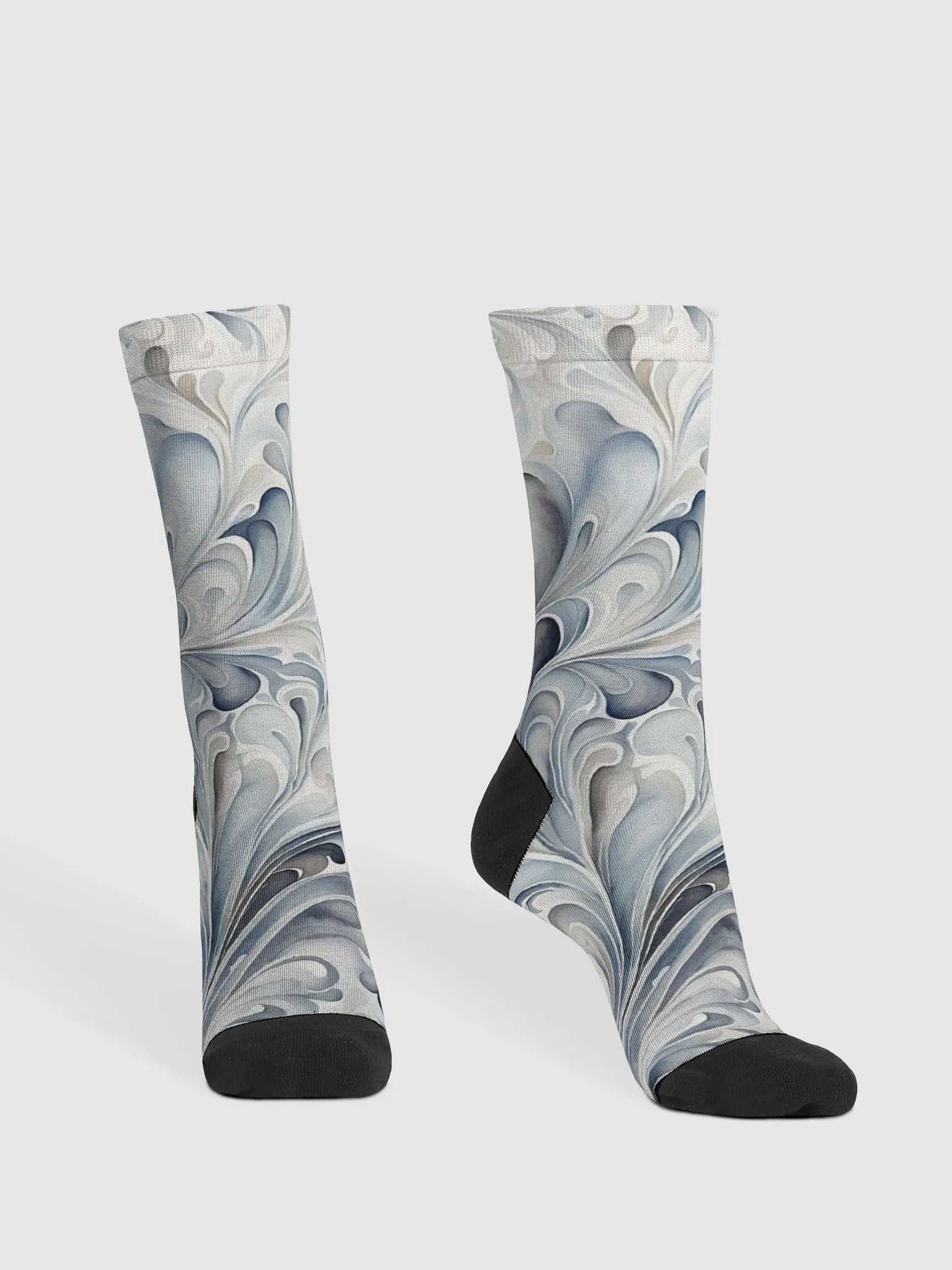 Gray Fractals Socks product image (2)