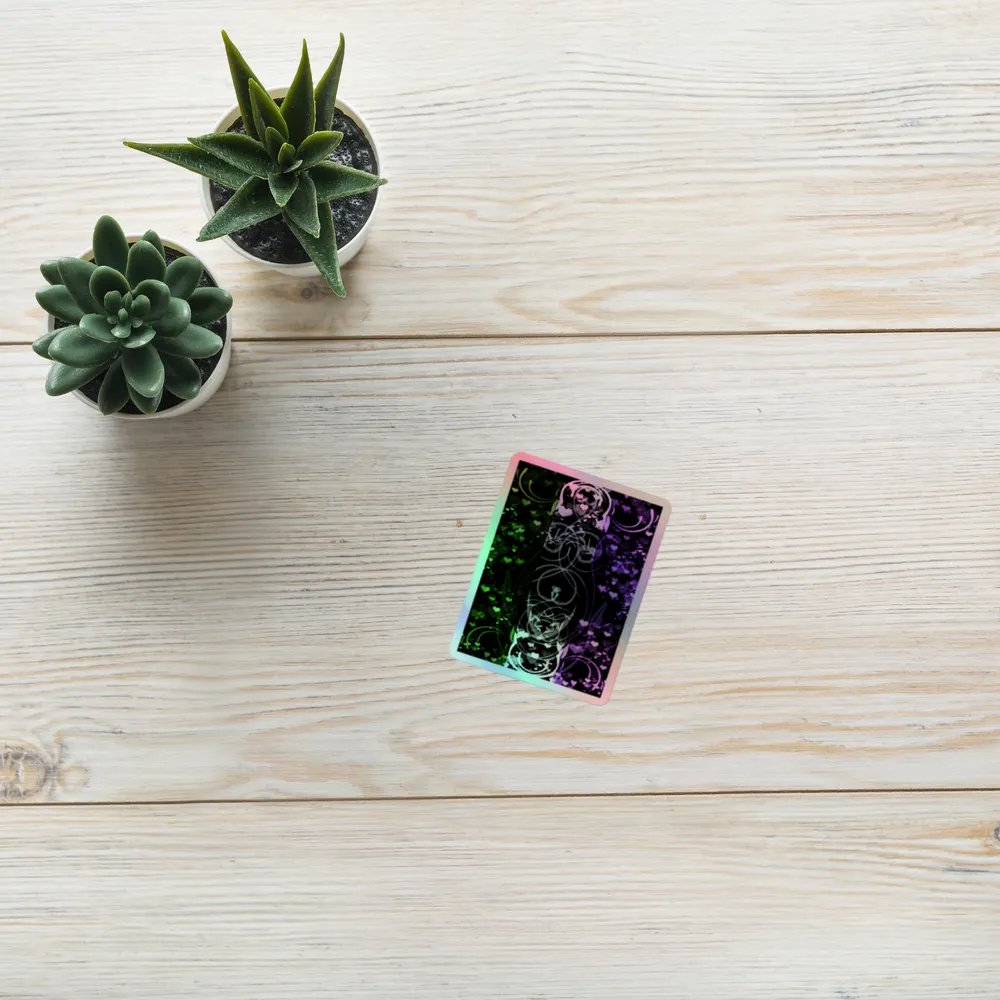 Genderqueer Pride Flag Sticker (Flourish Variation) product image (10)