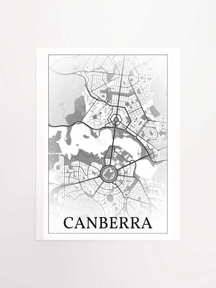 Canberra, Australia, city map print product image (1)