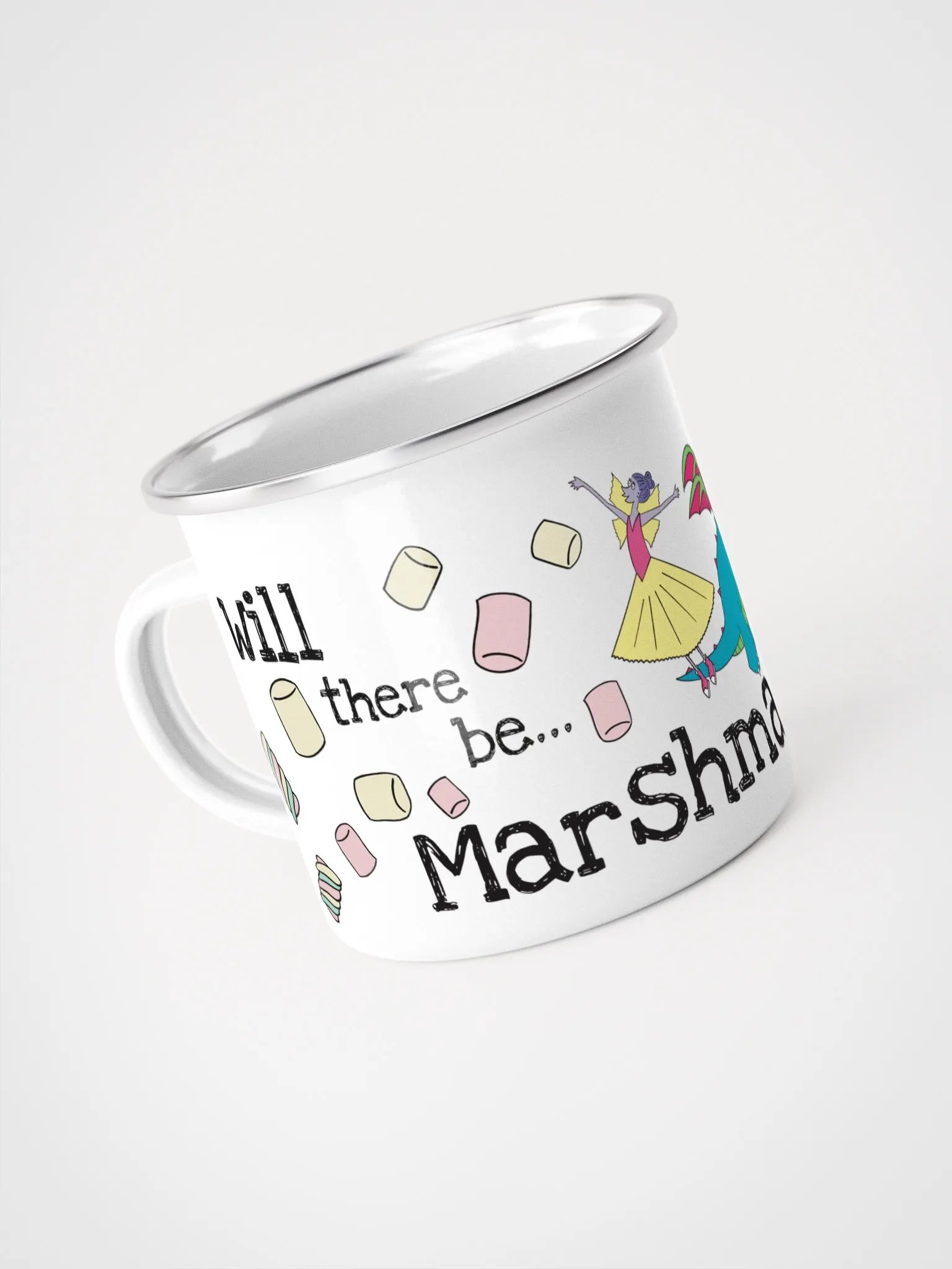 Will there be... Marshmallows? Enamel mug product image (4)