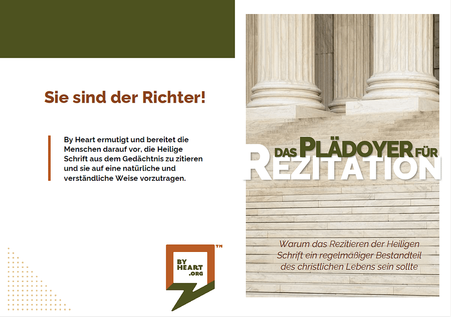 The Case for Recitation promo booklet - German product image (3)