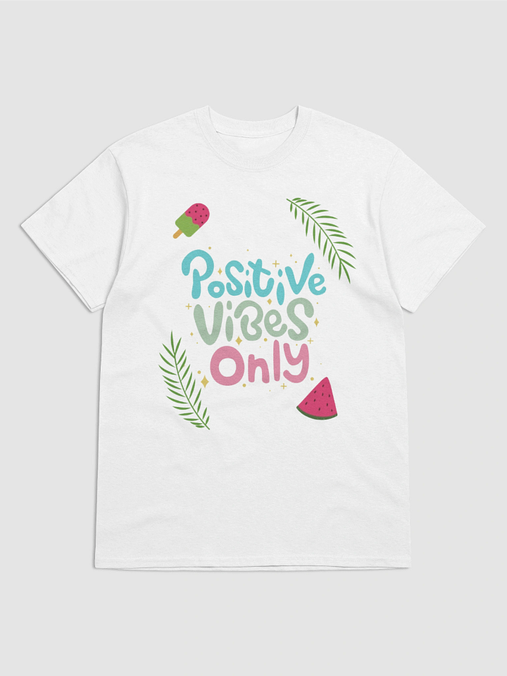 positive vibes only t shirt design for summer product image (2)