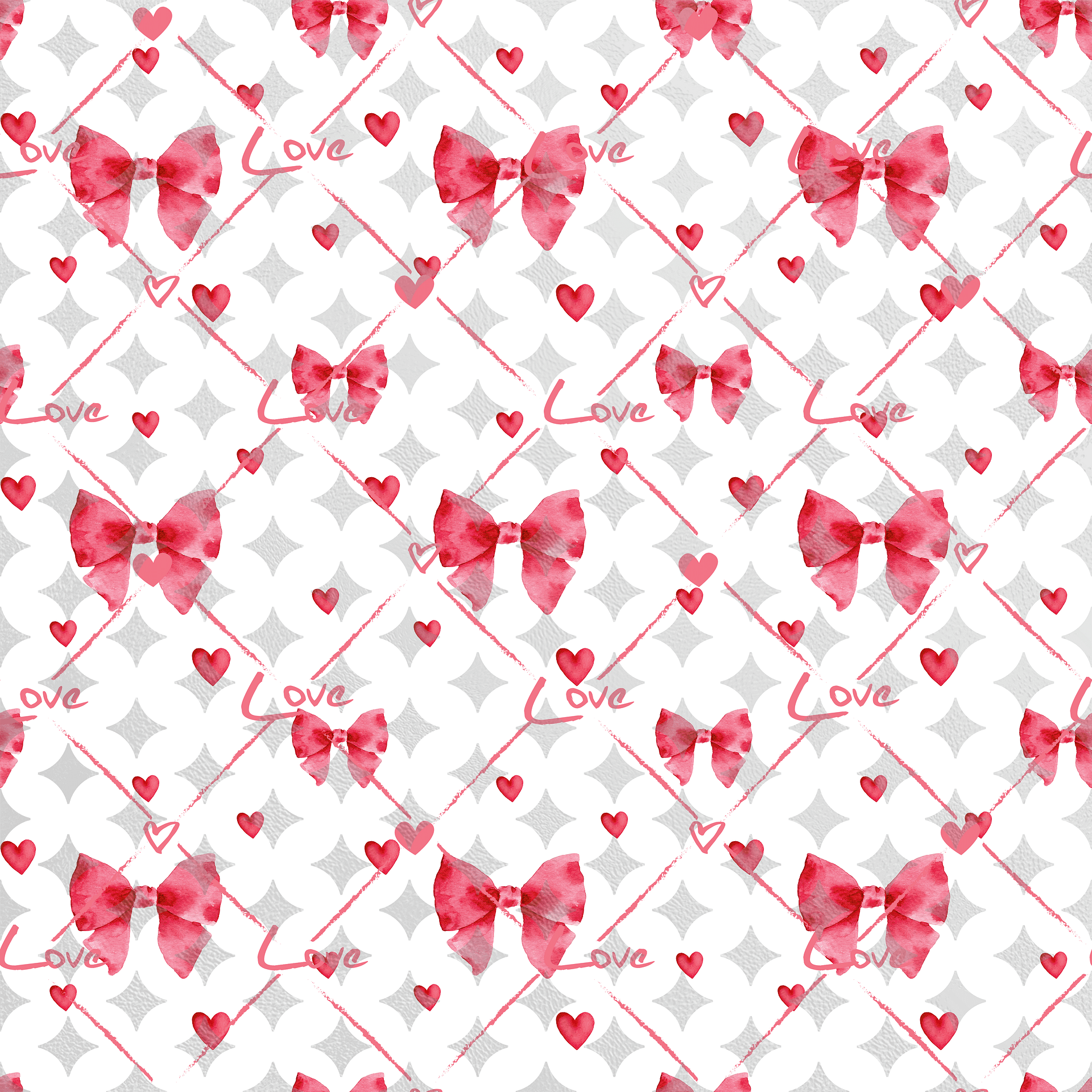 Scattered Love Seamless Valentines Pattern product image (1)