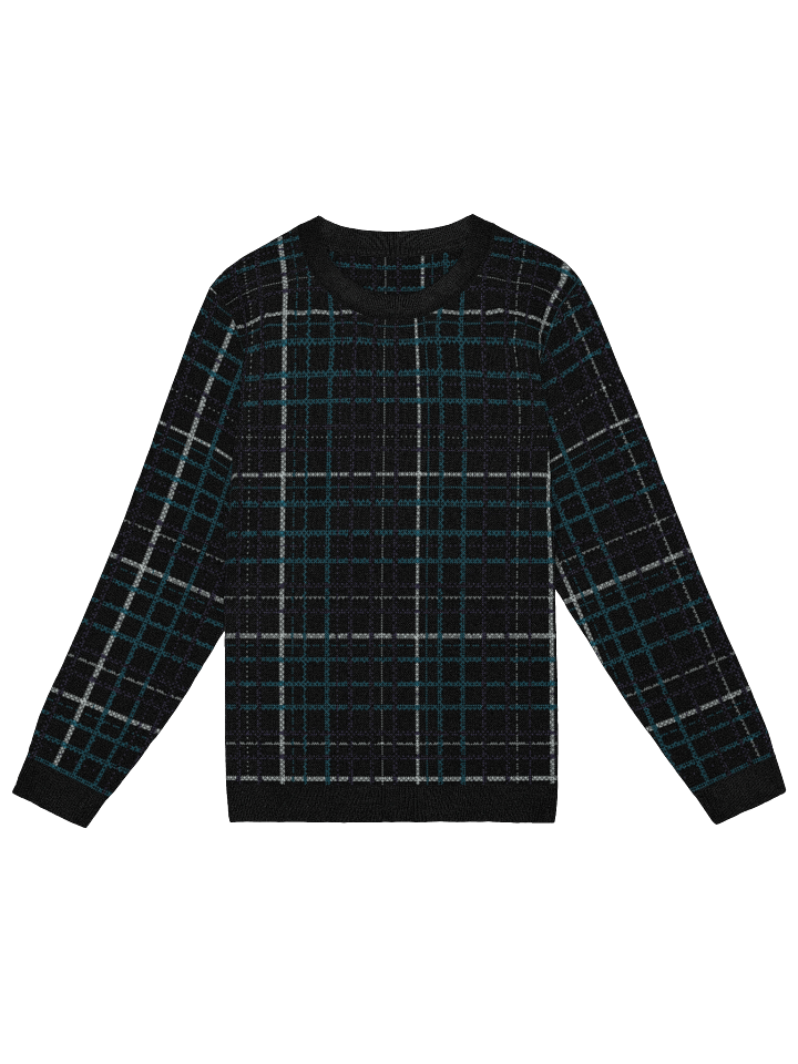 Black Plaid Sweater product image (1)