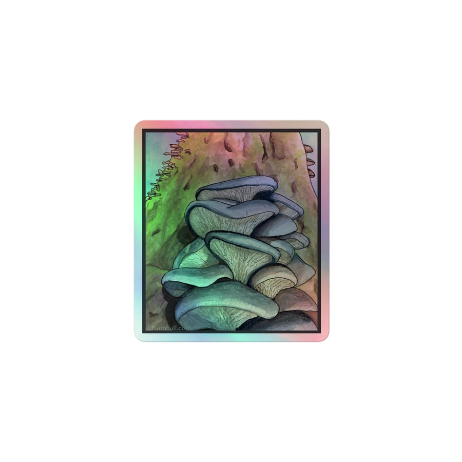 Oyster Mushrooms Holographic Sticker product image (1)
