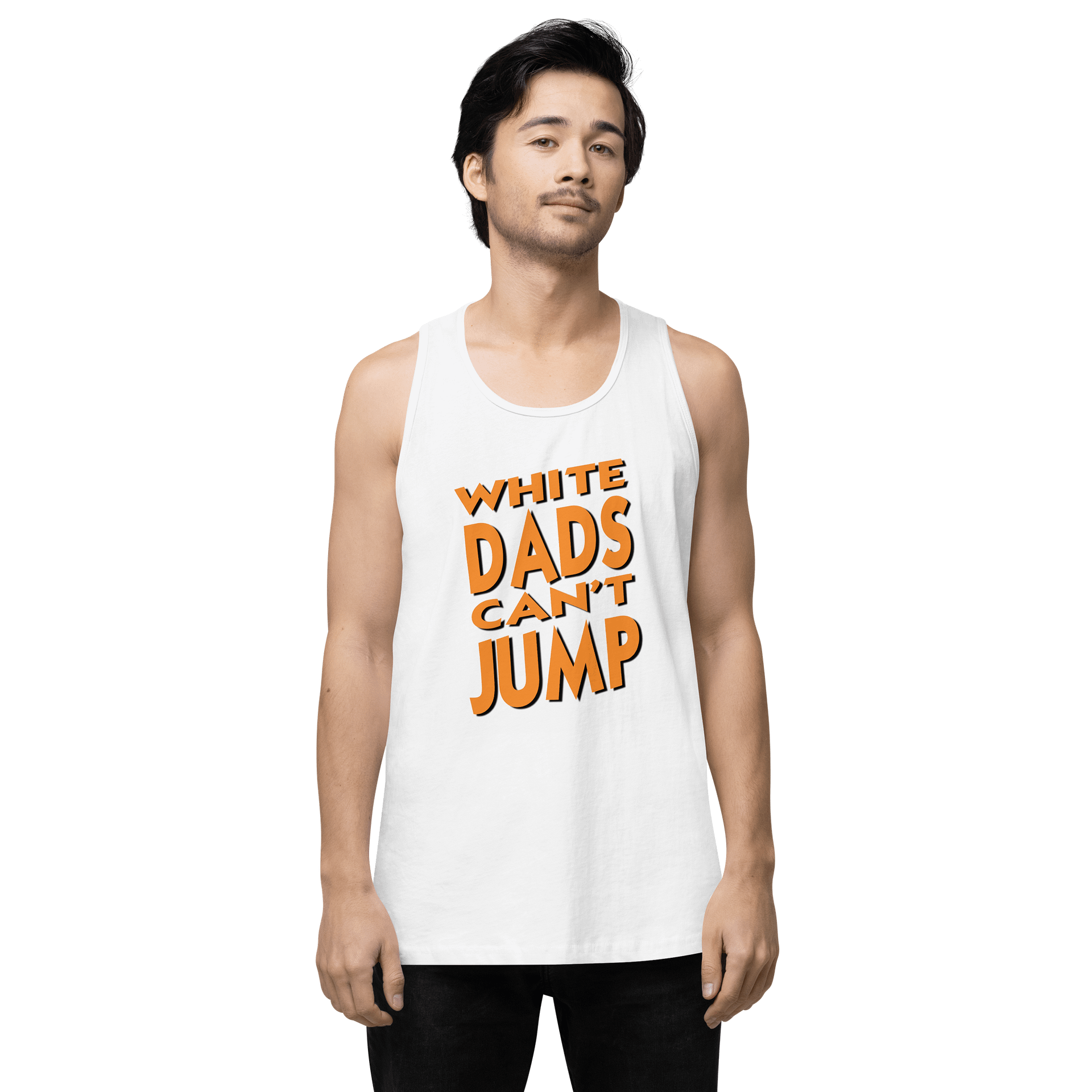 White Dads Can't Jump Tank Top product image (15)