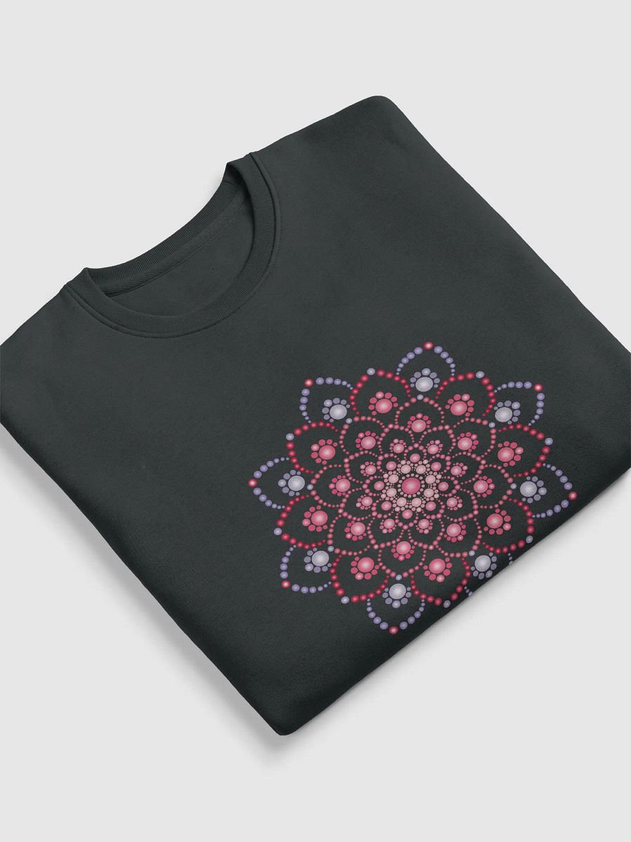 Purple and Pink Dot Mandala Unisex Eco Sweatshirt product image (5)