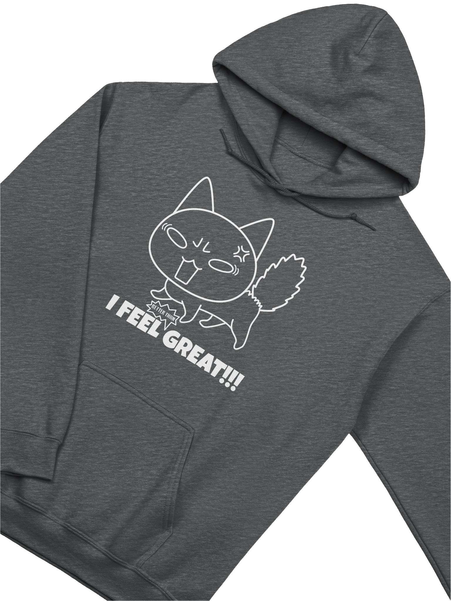 Ironic Emotional Expression - Unisex Adult Hoodie product image (3)