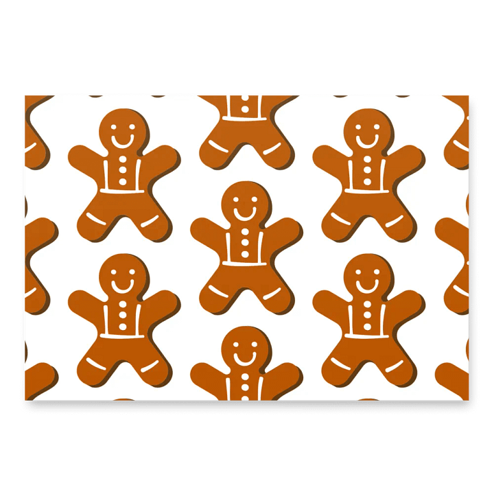Gingerbread Cookie Wrapping Paper product image (1)