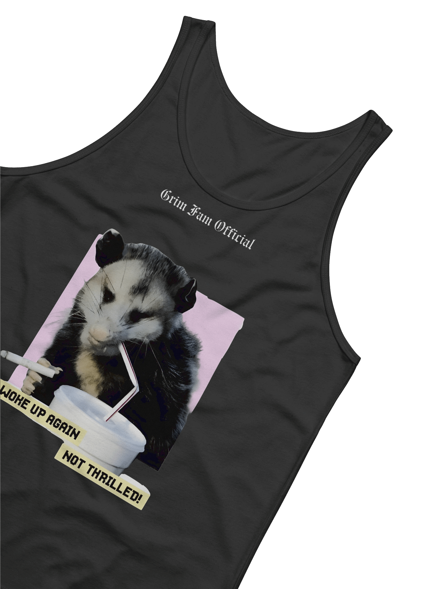 WOKE UP AGAIN – NOT THRILLED – POSSUM EDITION - TANKTOP/SINGLET #1 product image (4)