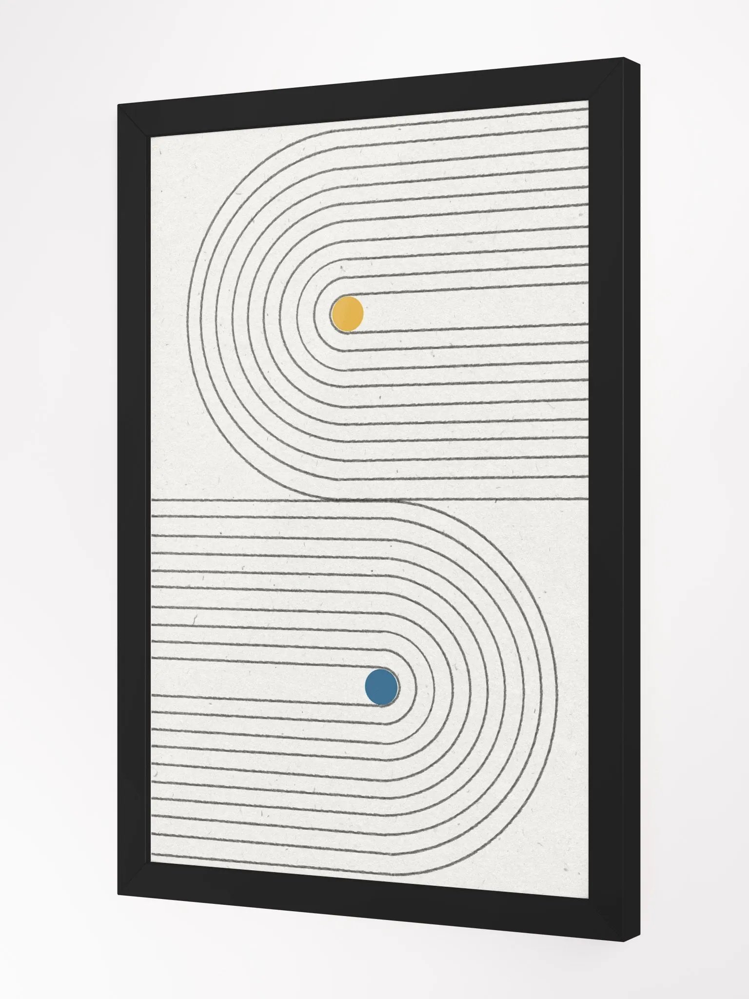 Concentric C Minimalist Poster | Modern Abstract Wall Art product image (1)