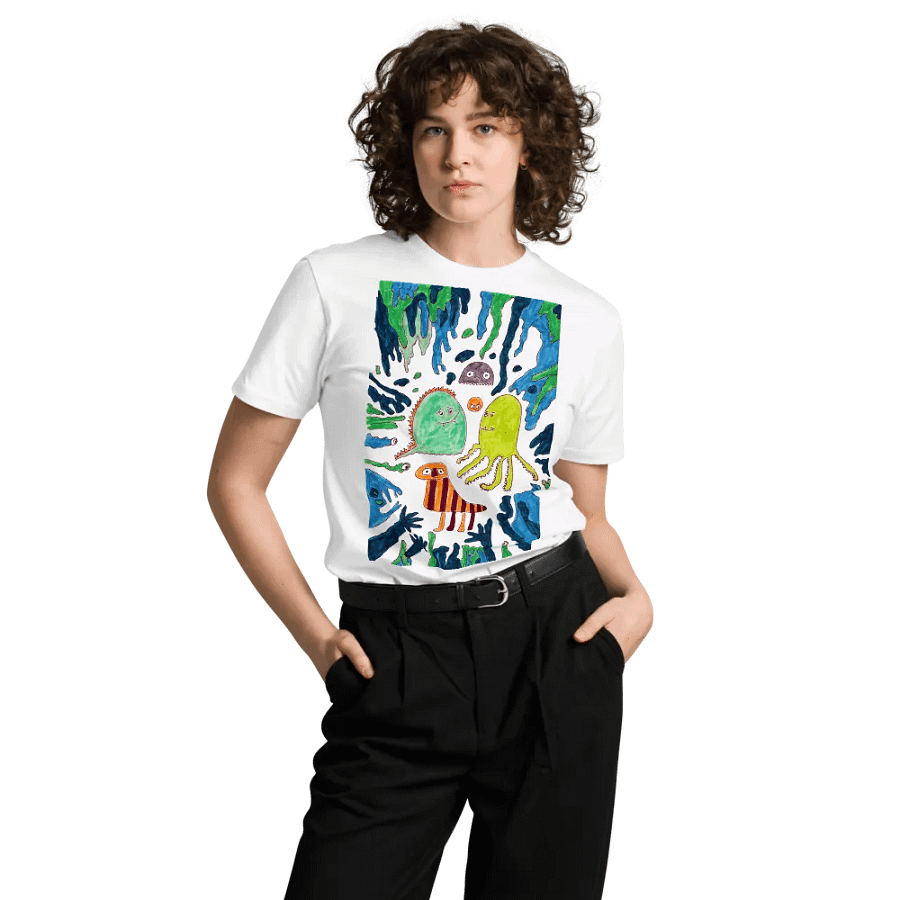 Abstract Doodle Monsters Unisex T Shirt product image (9)