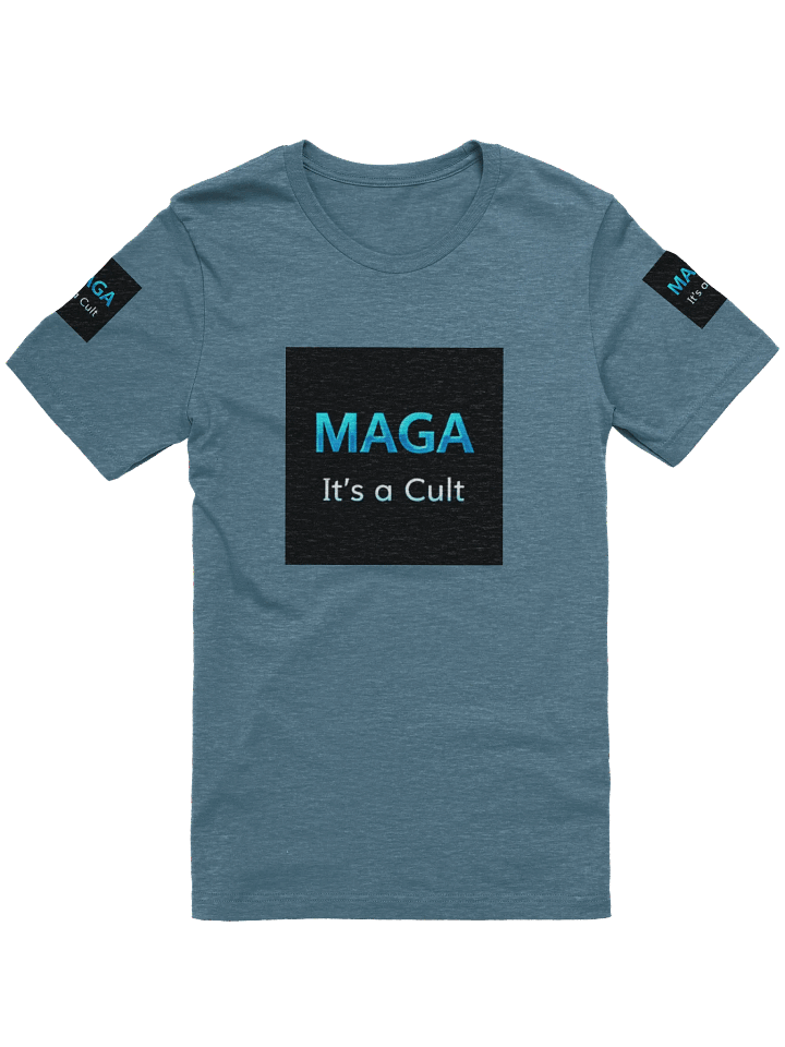 Anti MAGA T-Shirts Soft Unisex Favorite Black/Blue product image (4)