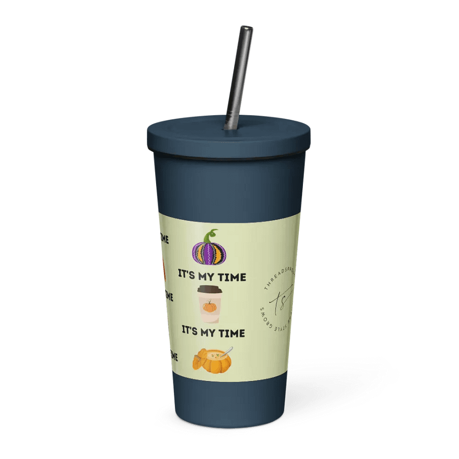 Autumn Chic Insulated Tumbler with Straw product image (3)