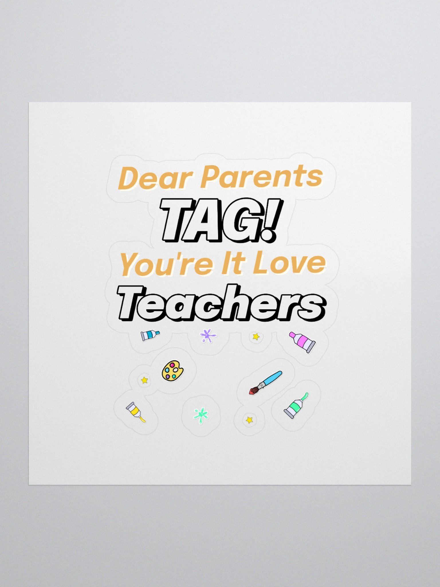 Teacher's Appreciation Kiss Cut Stickers product image (1)