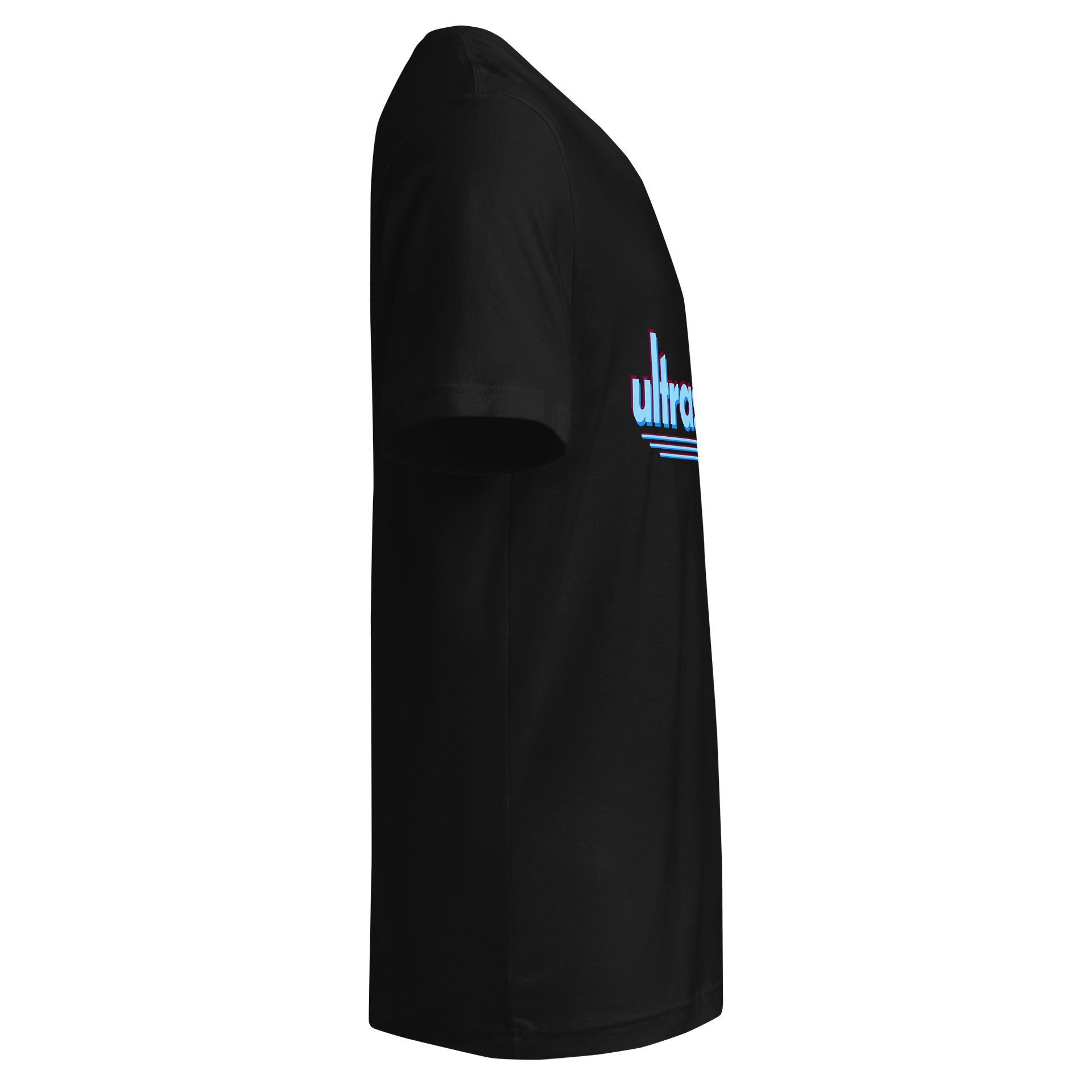 ultrasonik Layered Logo V-Neck T-Shirt (Black) product image (6)