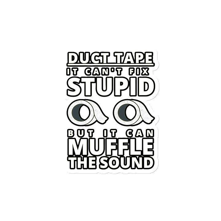 DUCTTAPE : IT CAN'T FIX STUPID BUT IT CAN MUFFLE THE SOUND product image (2)