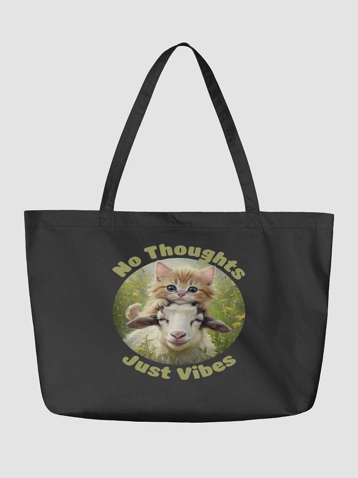 Vibing Goat and Kitten Eco Tote product image (2)