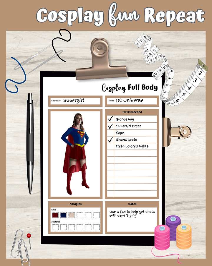 Monster Hunter Cosplay Planner – Brown Edition | 54-Page Printable PDF product image (2)