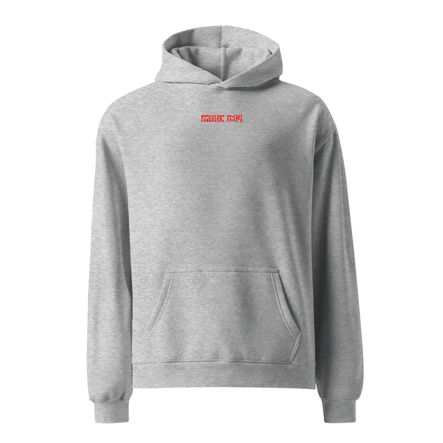 Make Me Well, Mark 5:34 Hoodie (Red) product image (4)