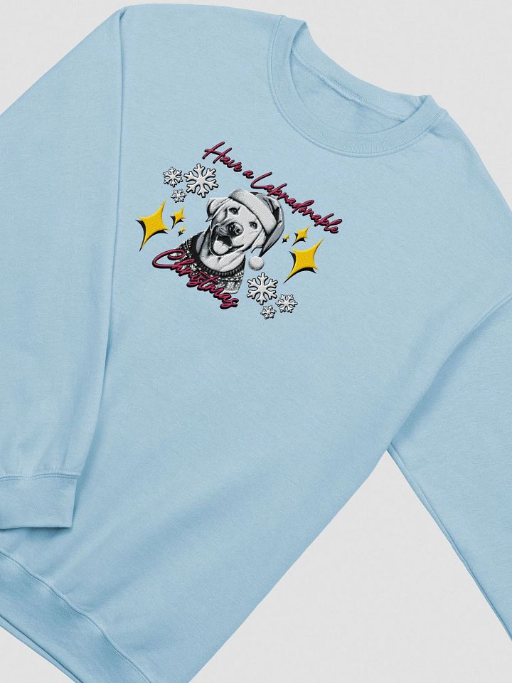 "HAVE A LBRADORABLE CHRISTMAS" / EMBROIDERED CHRISTMAS SWEATSHIRT product image (1)
