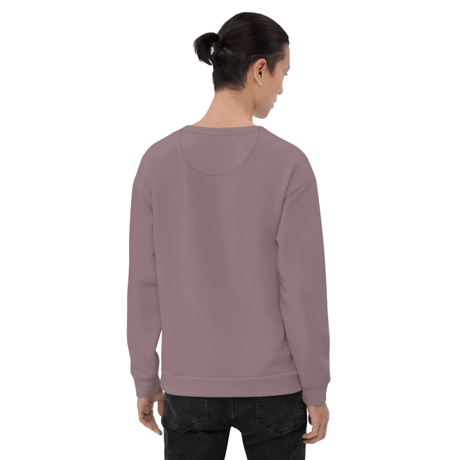 Plain Mauve Soft Summer Unisex Recycled Polyester Heavyweight Premium Sweatshirt by Treasure Pie product image (7)