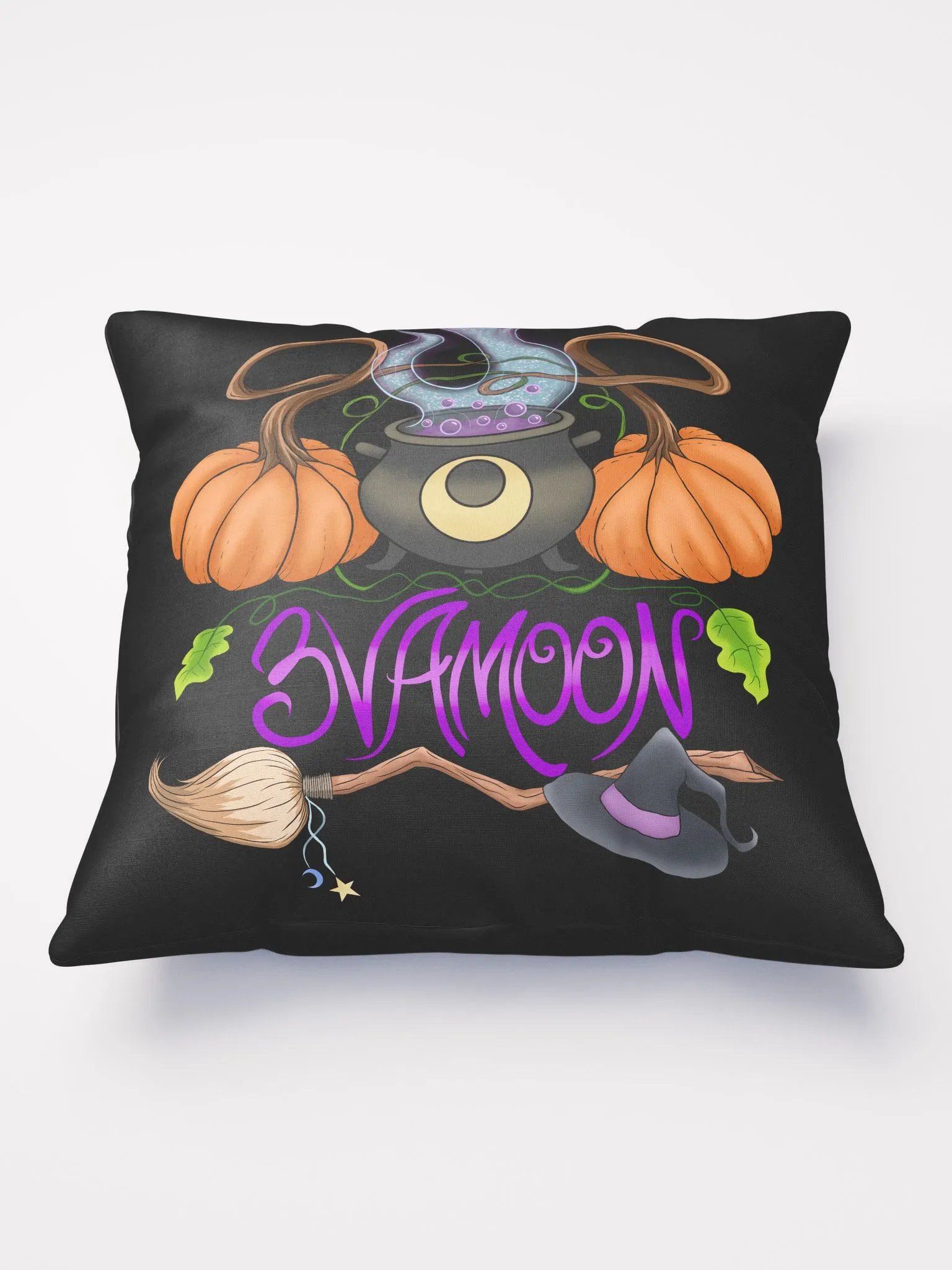 Fall 3vamoon Cauldron throw pillow product image (2)