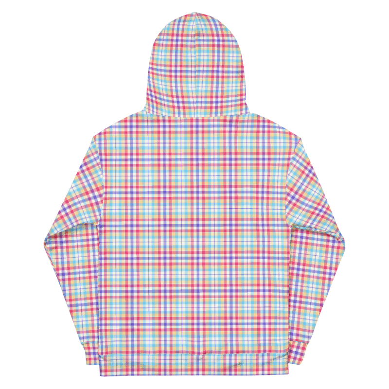 Purple, Pink, and Blue Plaid Hoodie product image (7)
