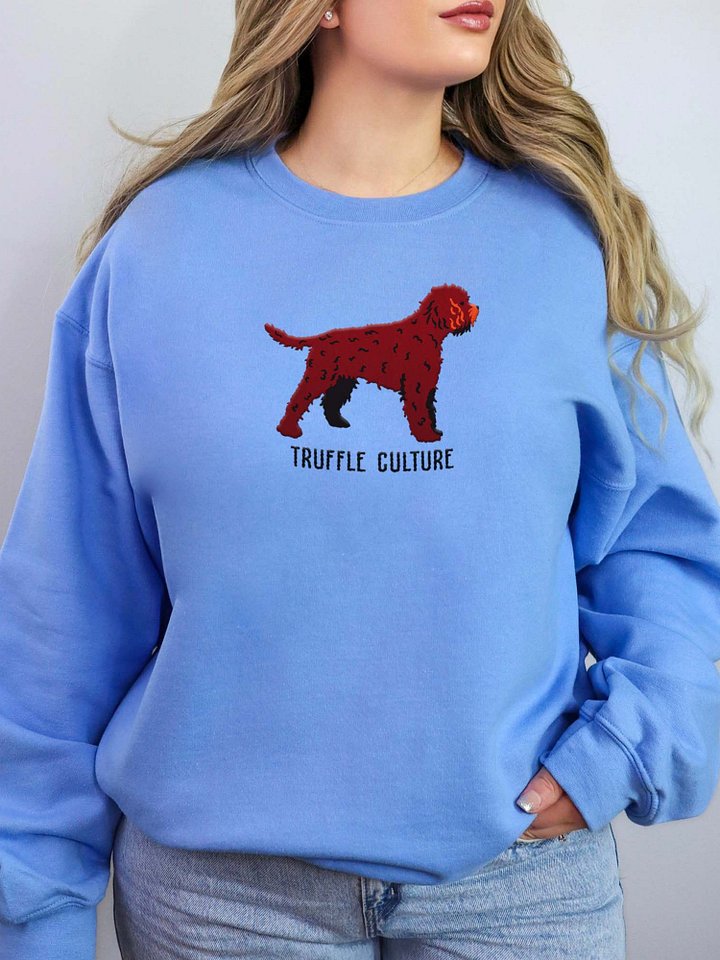 Truffle Culture Sweatshirt (Embroidered) of a Lagotto Romagnolo(Liver) product image (2)